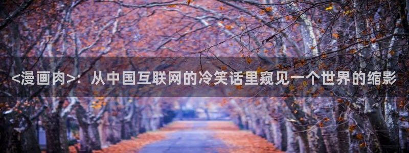 香蕉漫画免费网站：<漫画肉>：从中国互联网的冷笑话里窥见一个世界的缩影